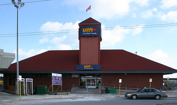 New Via Rail station building