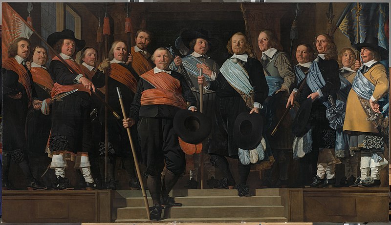 File:Officieren en vaandeldragers van de Oude Schutterij.jpg