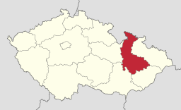 Regionens läge i Tjeckien