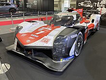 The race-winning No. 7 Toyota GR010 Hybrid. Osaka Auto Messe 2022 (125) - No.7 TOYOTA GR010 HYBRID ver 2021 FIA World Endurance Championship.jpg