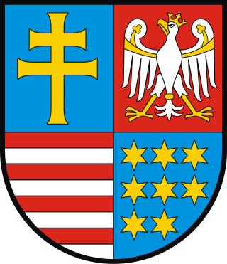 <span class="mw-page-title-main">Coat of arms of the Świętokrzyskie Voivodeship</span> Coat of arms of Lubusz Voivodeship, Poland