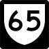 Highway 65 marker