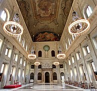 The central hall of the palace