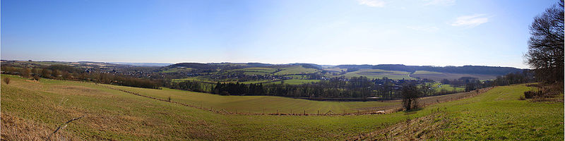 Panorama van het Heuvelland tussen Schin op Geul en Valkenburg