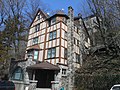 This house built into the hill was once the Lower Station House of the Park Hill Incline Railroad