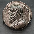 Parthia - king Mithradates II - 123-87 BC - silver tetradrachm - bust of Mithradates II - archer - München GL