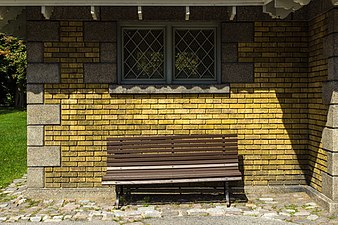 Bench at Patterson Creek Pavilion in Ottawa