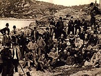 The members of the PCUK on an outing to Tarbert during the 1887 Convention in Glasgow. Pcuk1887detail.jpg