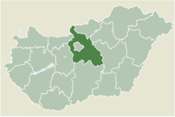 Разположение на Пеща в Унгария