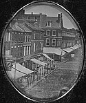 Philadelphia, Market street 1840.