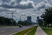 English: Pieramožcaŭ avenue. Minsk, Belarus Беларуская: Праспект Пераможцаў. Мінск, Беларусь Русский: Проспект Победителей. Минск, Беларусь