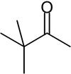 Strukturformel von 3,3-Dimethyl-2-butanon