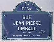 Plaque Rue Jean Pierre Timbaud - Paris XI (FR75) - 2021-06-01 - 1.jpg