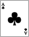 Playing card club A.svg