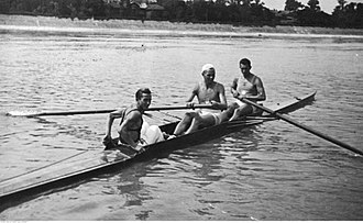 The Polish coxed pair won silver Polish coxed pair 1933.jpg