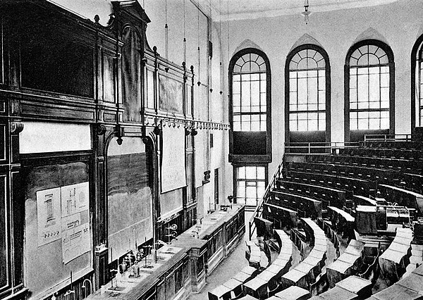 An auditorium of the new institute, 1902