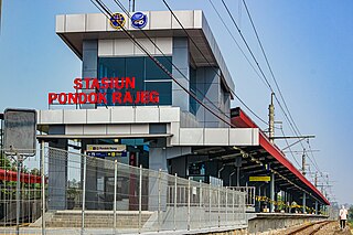 <span class="mw-page-title-main">Pondok Rajeg railway station</span> Railway station in Indonesia