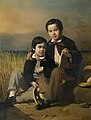Portret van Pieter en Henri van Lawick van Pabst (1860) door Nicolaas Pieneman[4]