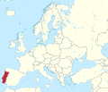 Portugal in Europe (-rivers -mini map).svg
