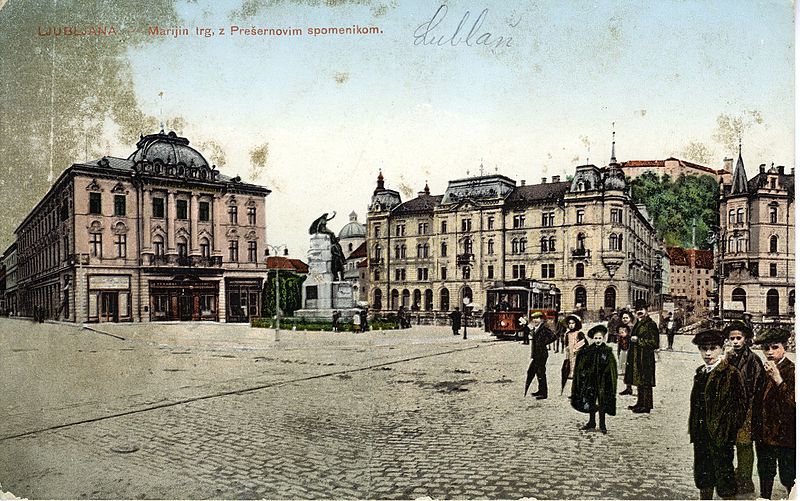 File:Postcards of Špitalska ulica 1912.jpg