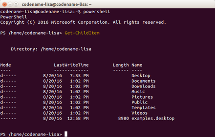 PowerShell for Linux 6.0 Alpha 9 on Ubuntu 14.04 x64