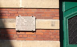 Plaque commémorative des déportations,