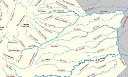 The Meta River and its tributaries