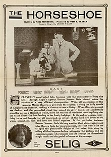 Description de l'image Release flier for THE HORSESHOE, 1912.jpg.