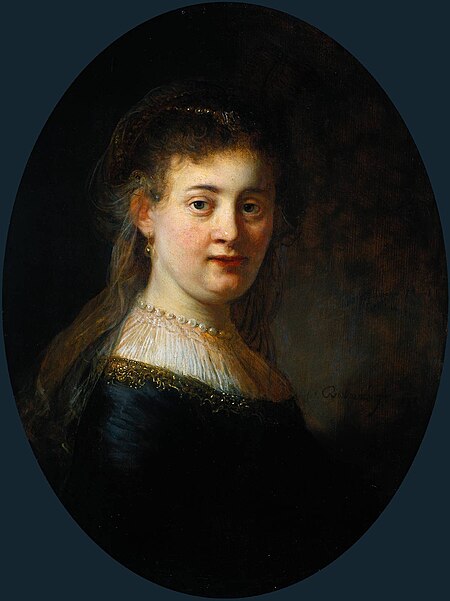 Rembrandt, Portrait of Saskia van Uylenburgh, 1633, Rijksmuseum Amsterdam.jpg