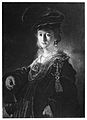 Rembrandt - Half-length figure of a young woman in fanciful custume.jpg