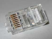 8P8C modular plug contact numbering Rj45plug-8p8c.png