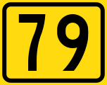 Finnish Road number 79 sign in SVG format.