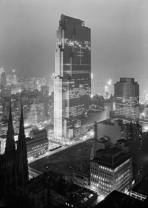 Construction progress in December 1933