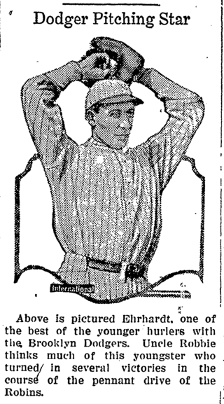 <span class="mw-page-title-main">Rube Ehrhardt</span> American baseball player