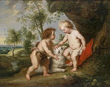 different from: The Christ Child and the Infant Saint John the Baptist 