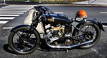 Rudge Ulster 500 cc from 1937 in Ystad on its way to Ronne 2023 Rudge Ulster - 500 cc - 1937 - Ystad - 2023.jpg