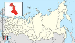 Die ligging van Dagestan in Rusland.
