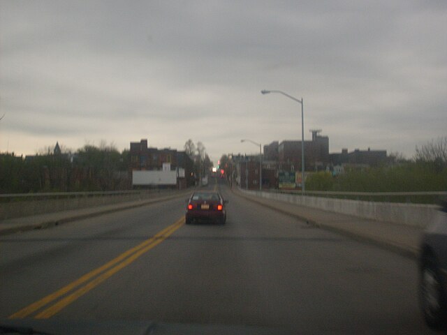 Tilghman Street Bridge in east-side Allentown in April 2007