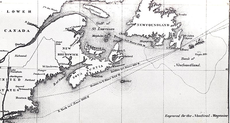 File:SS Arctic collision map1854.jpeg