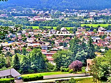 Saint-Etienne-lès-Remiremont, vu du hameau du Pré-des-Gouttes.