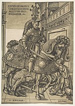 Vignette pour Saint Georges et le dragon, L'Empereur Maximilien à cheval