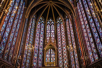 Sainte-Chapelle, Paris, by Pierre de Montreuil, 1243-1248