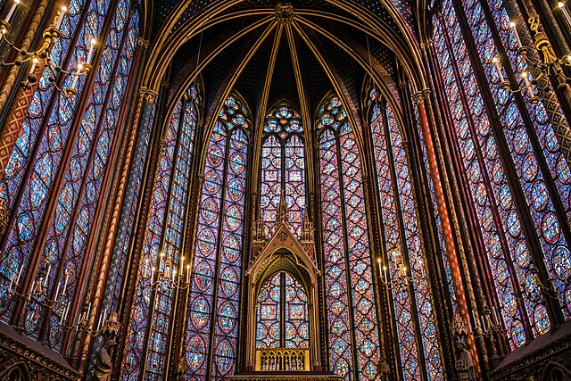 Image: Sainte Chapelle Interior Stained Glass