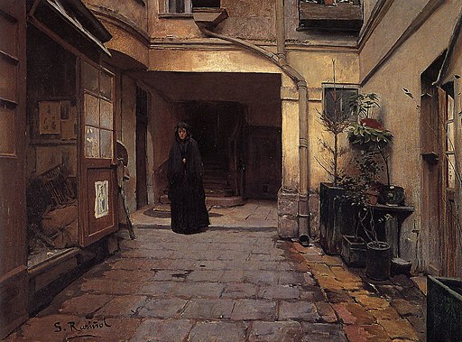 Santiago Rusiñol, 1889 - Casa de empeños, Oil on canvas, 98x131 cm
