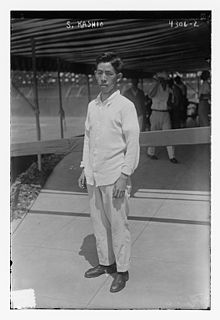 Seiichiro Kashio w 1917 US Open.jpg