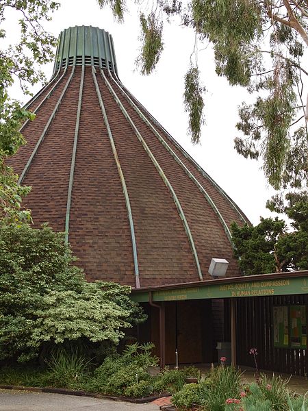 Sepulveda Unitarian Universalist Society Sanctuary, also known as The Onion, built in 1964