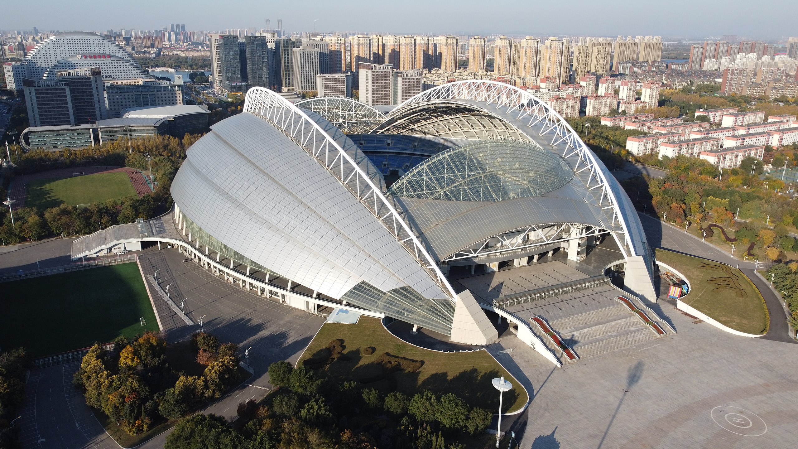 File:Shenyang Olympic Sports Center Stadium drone view 2.jpg - Wikimedia  Commons