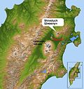 Thumbnail for File:Shiveluch volcano and klyuchi on kamchatka peninsula.jpg