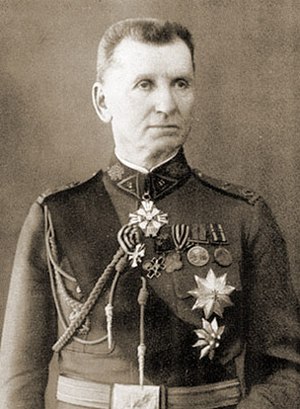 General Silvestras Žukauskas in Lithuanian uniform