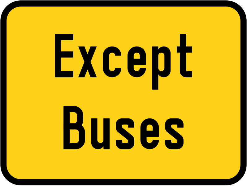 File:Singapore road sign - Informatory - Except buses.svg